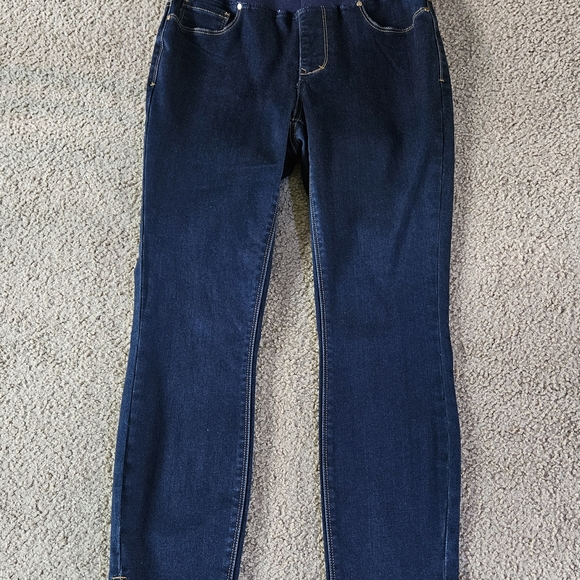 Boston Proper Blue Skinny Cropped Jeans Classic Fit Size 2 ***NEW*** - Picture 1 of 5